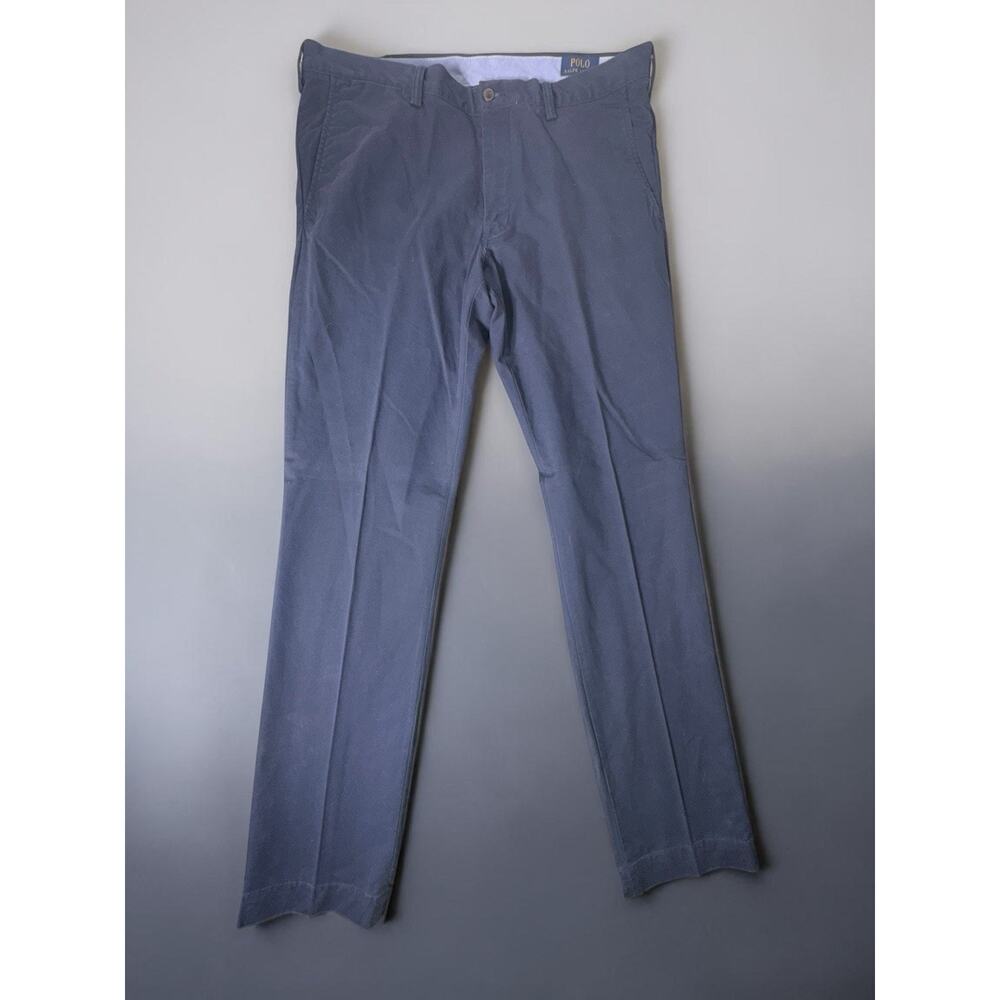 Polo Ralph Lauren Classic Fit Chino Pants Mens 36X34 Navy Blue Cotton Twill
